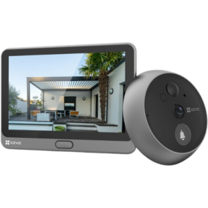 انتركوم عين باب EZVIZ DP2 2K ذكي لاسلكي بدقة 2K مع شاشة لمس 4.3 بوصة
